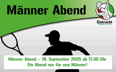 Männerabend am 19. September 2025 – Tennis, Spaß & ein kühles Bier